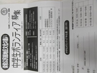 ボランティアの一例です。