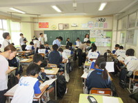 特別活動の授業です。